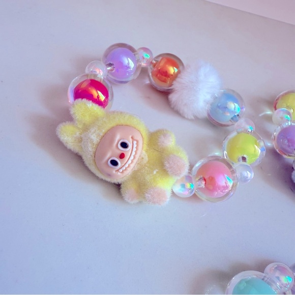 NWOT 1 Handmade Labubu Colorful Beaded Bracelets for Kids - Picture 3 of 7